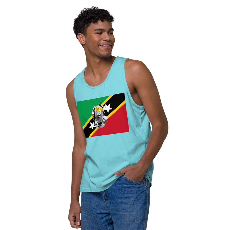 West Indian Lion of Judah Men’s premium tank top