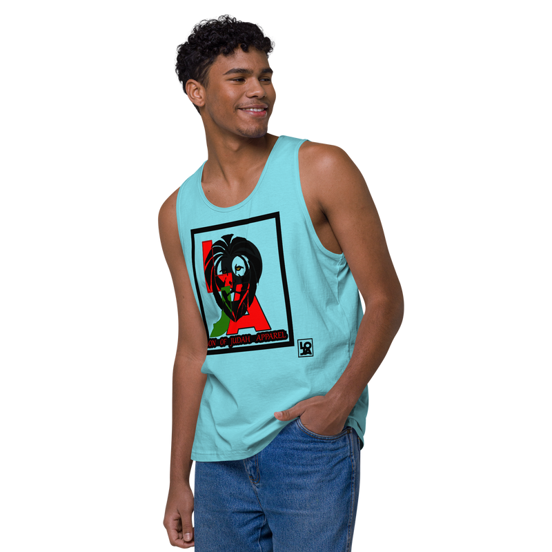 Lion Of Judah (L.O.J.A) Design Men’s Premium Tank Top