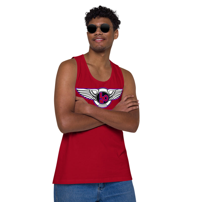 Lion Of Judah Purple Design logo Men’s premium tank top