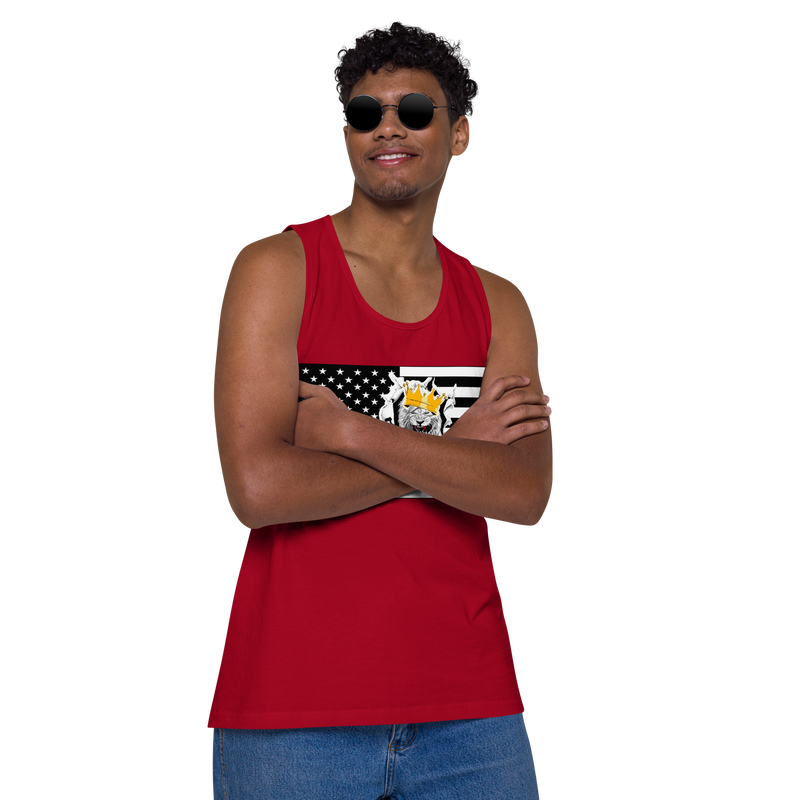 Lion Of Judah Flag Design Men’s premium tank top