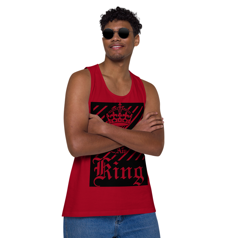 I am King Men’s premium tank top