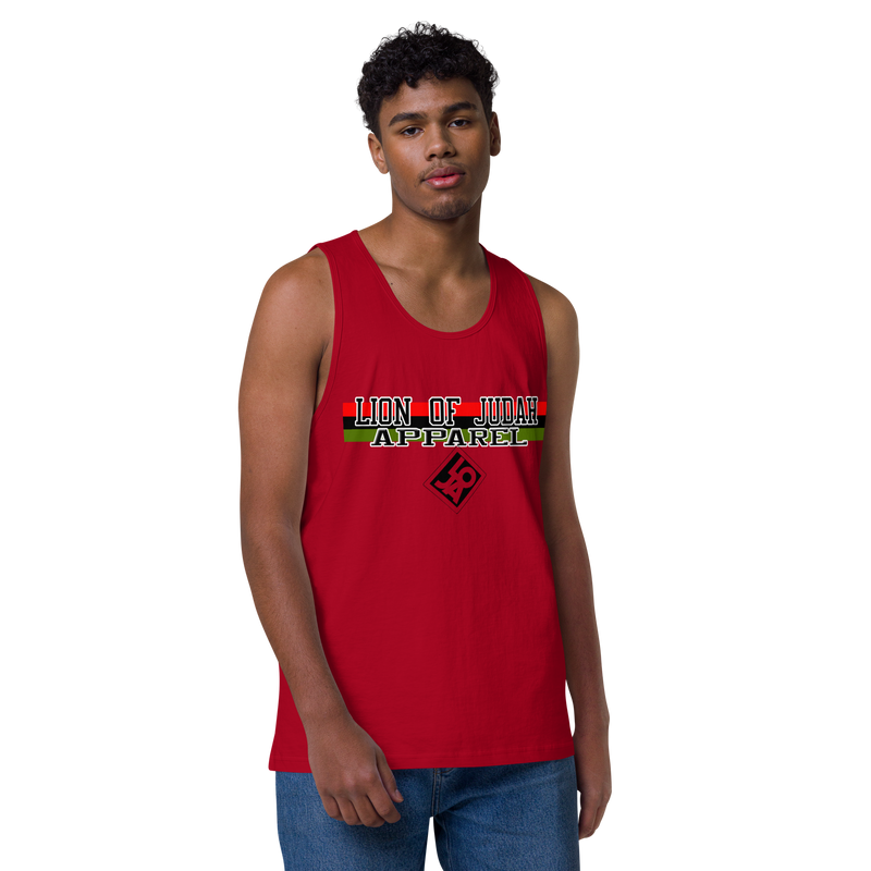 Lion Of Judah Apparel Brand Design Men’s premium tank top