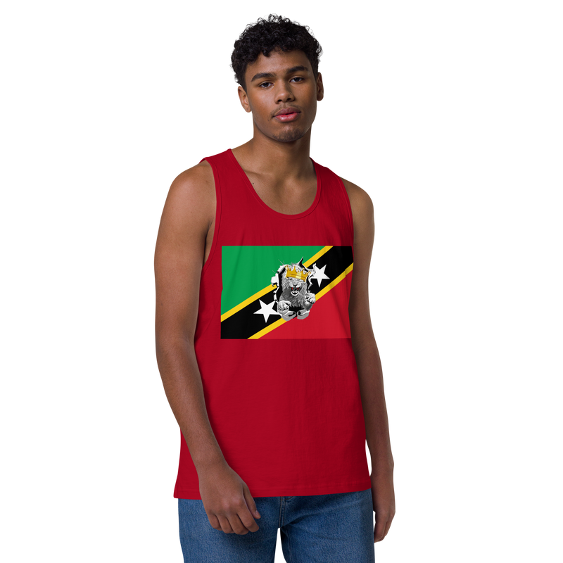West Indian Lion of Judah Men’s premium tank top