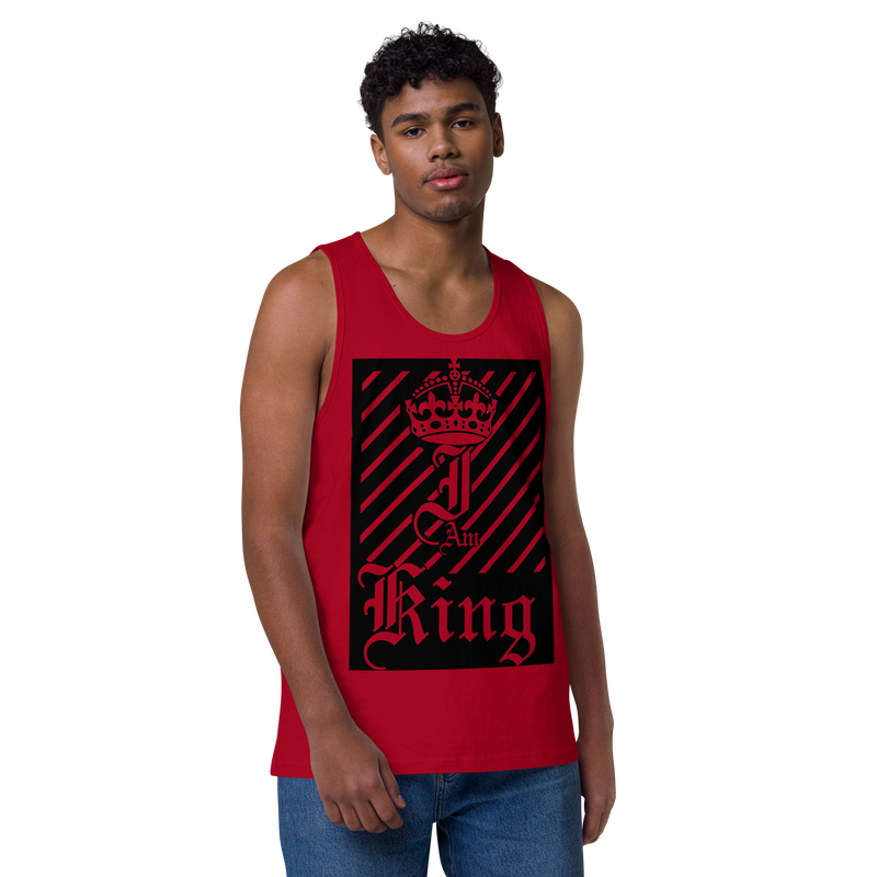 I am King Men’s premium tank top