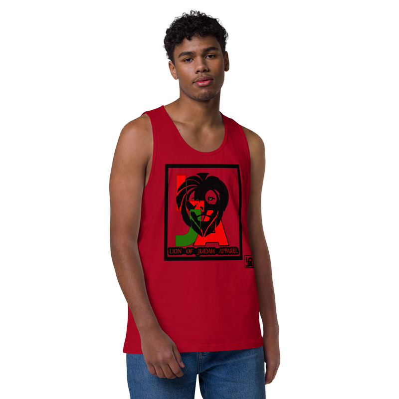Lion Of Judah (L.O.J.A) Design Men’s Premium Tank Top