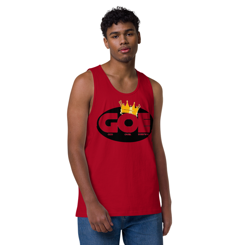 God Over Everything Design Men’s Premium Tank Top