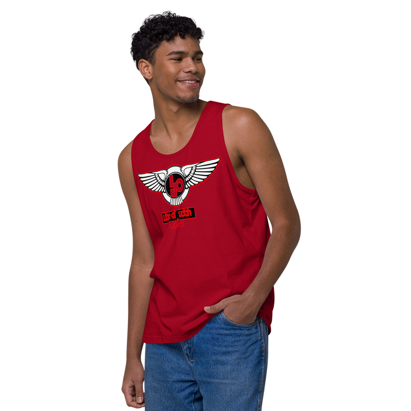 Lion Of Judah Red Design logo Men’s premium tank top