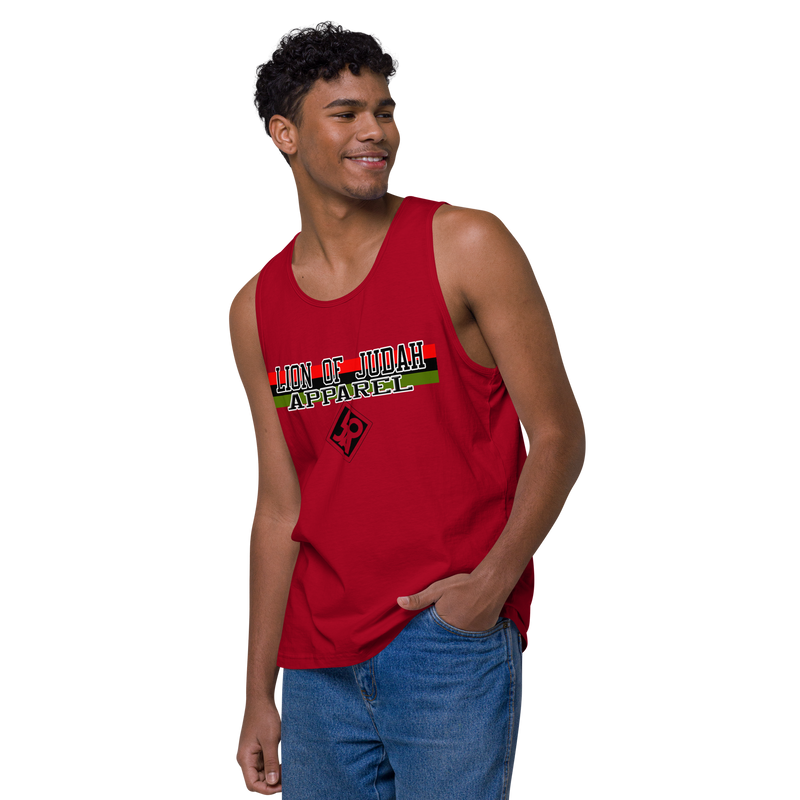 Lion Of Judah Apparel Brand Design Men’s premium tank top