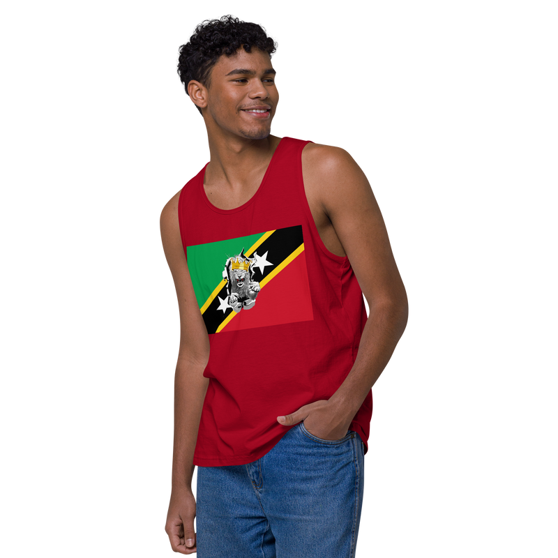 West Indian Lion of Judah Men’s premium tank top