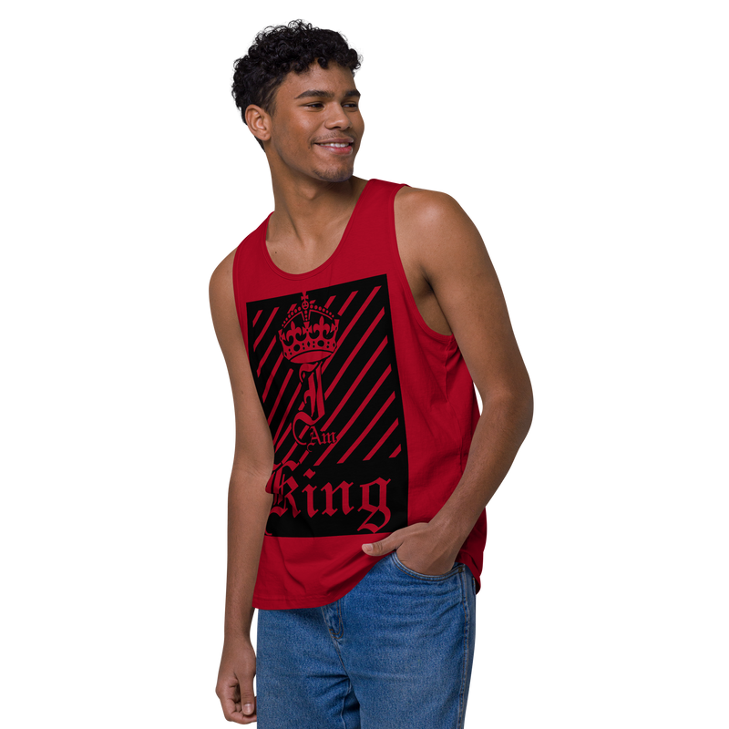 I am King Men’s premium tank top