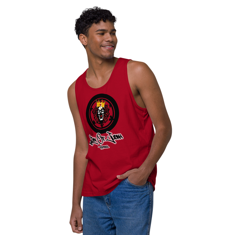 Lion Of Judah Apparel Lion Design Men’s Premium Tank Top