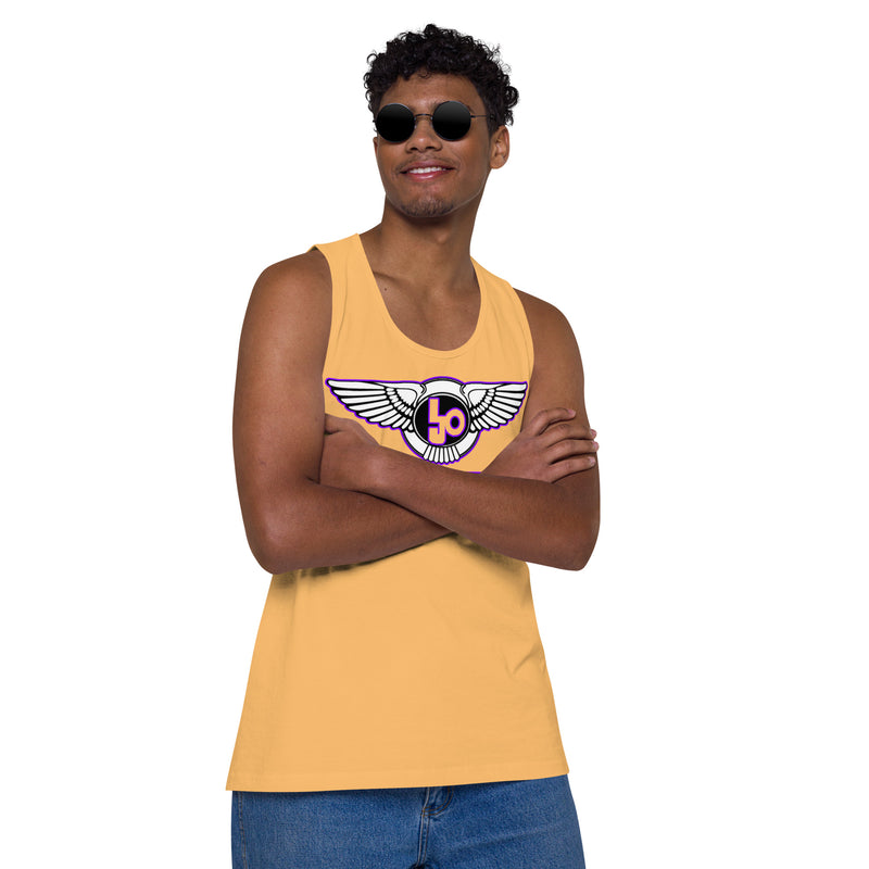 Lion Of Judah Purple Design logo Men’s premium tank top