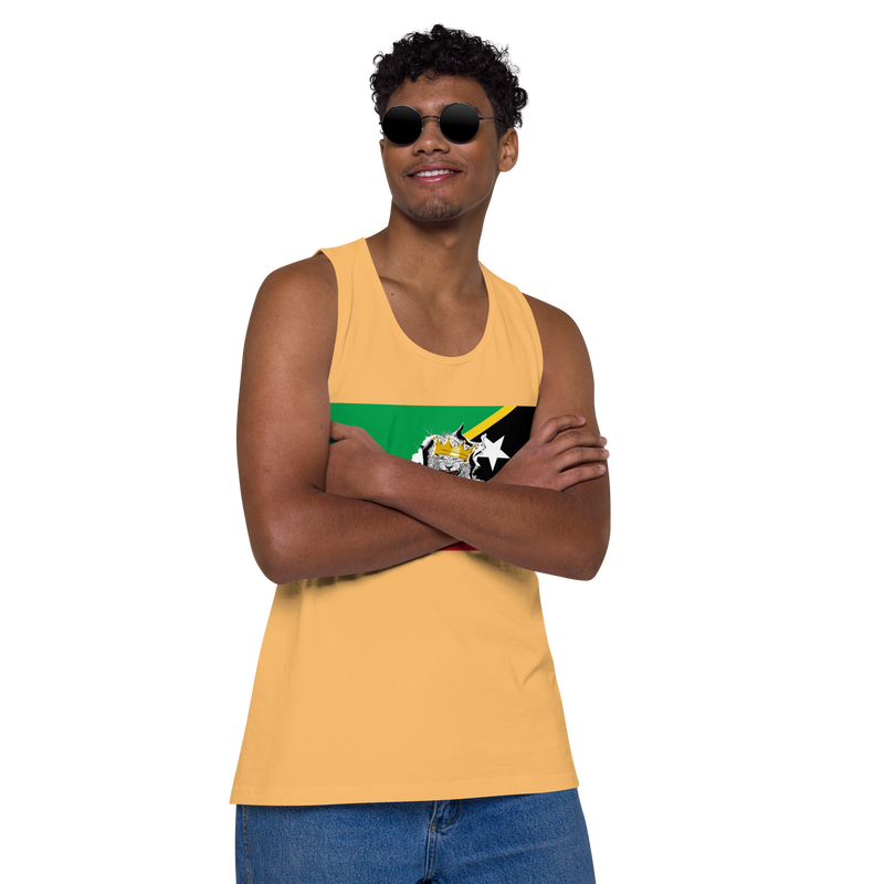 West Indian Lion of Judah Men’s premium tank top