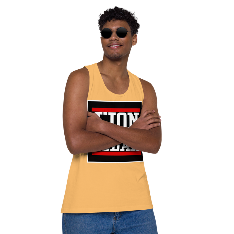 Lion of Judah logo Design Men’s premium tank top