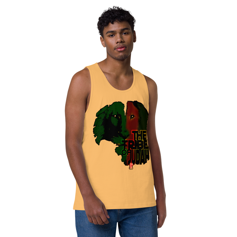 Tribe Of Judah Lion Design Men’s premium tank top