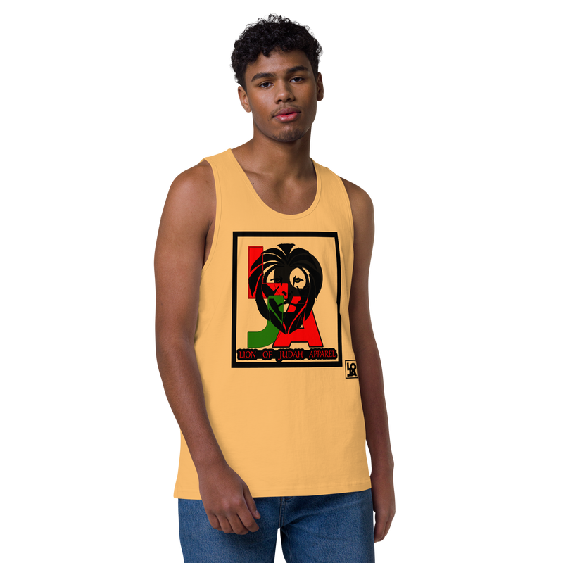 Lion Of Judah (L.O.J.A) Design Men’s Premium Tank Top
