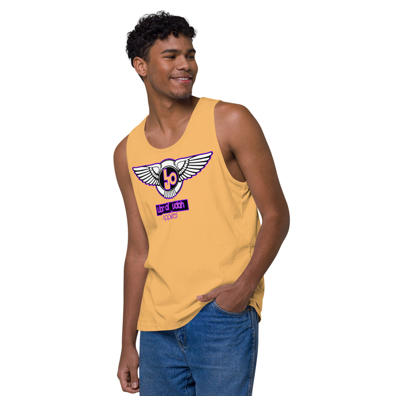 Lion Of Judah Purple Design logo Men’s premium tank top