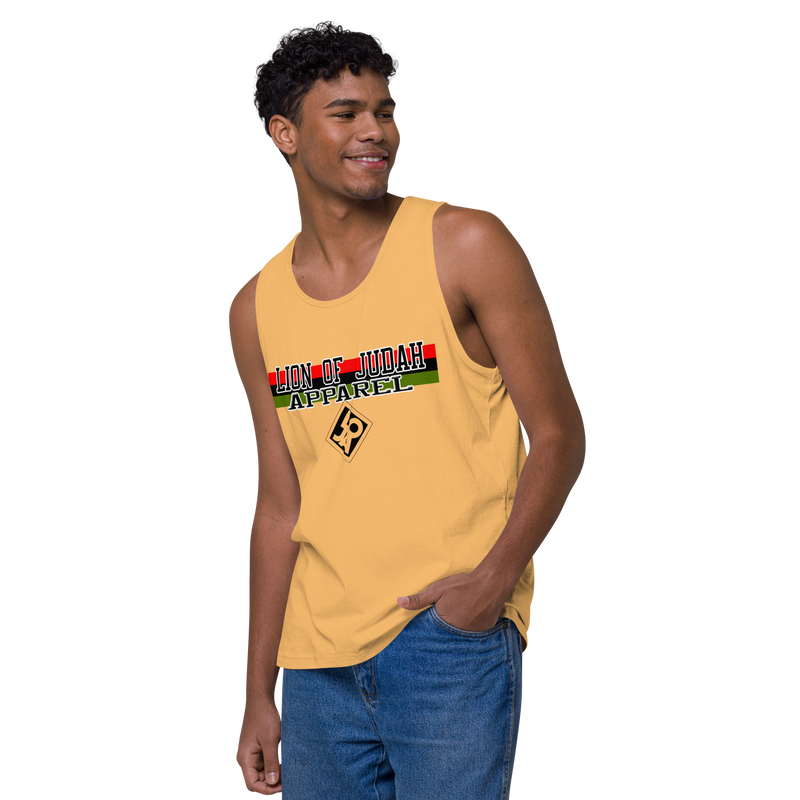 Lion Of Judah Apparel Brand Design Men’s premium tank top