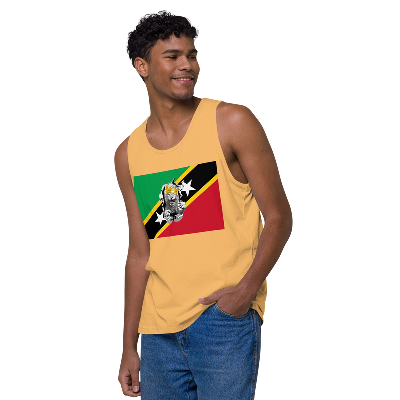West Indian Lion of Judah Men’s premium tank top