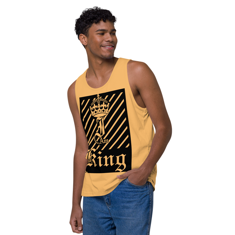 I am King Men’s premium tank top