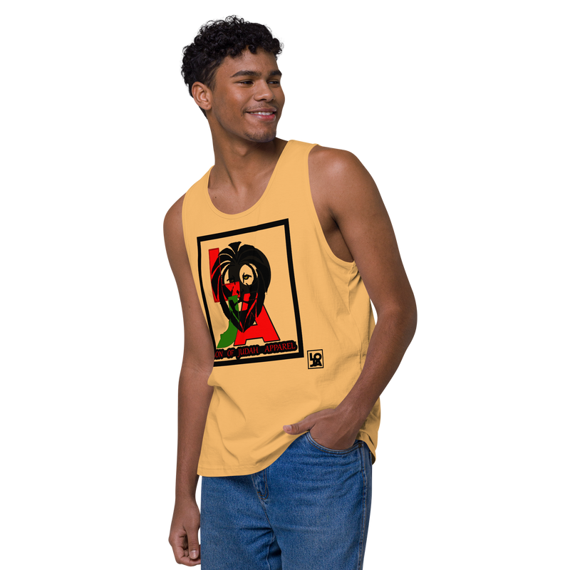 Lion Of Judah (L.O.J.A) Design Men’s Premium Tank Top