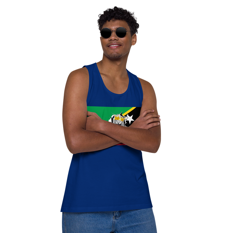 West Indian Lion of Judah Men’s premium tank top