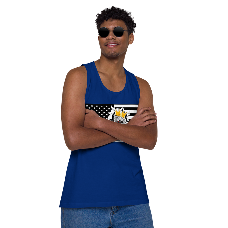 Lion Of Judah Flag Design Men’s premium tank top