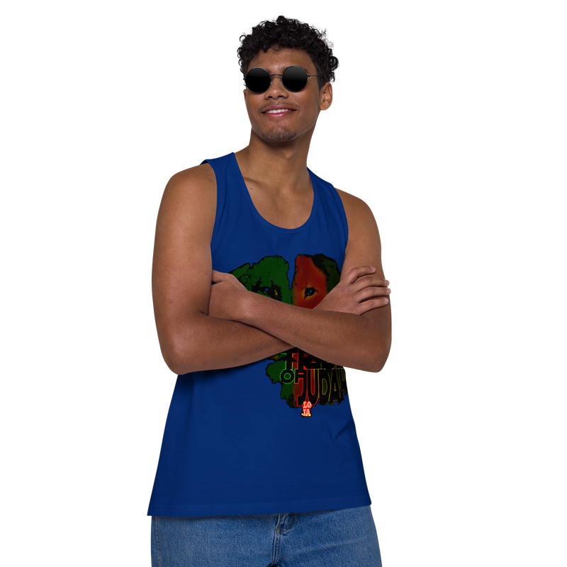 Tribe Of Judah Lion Design Men’s premium tank top