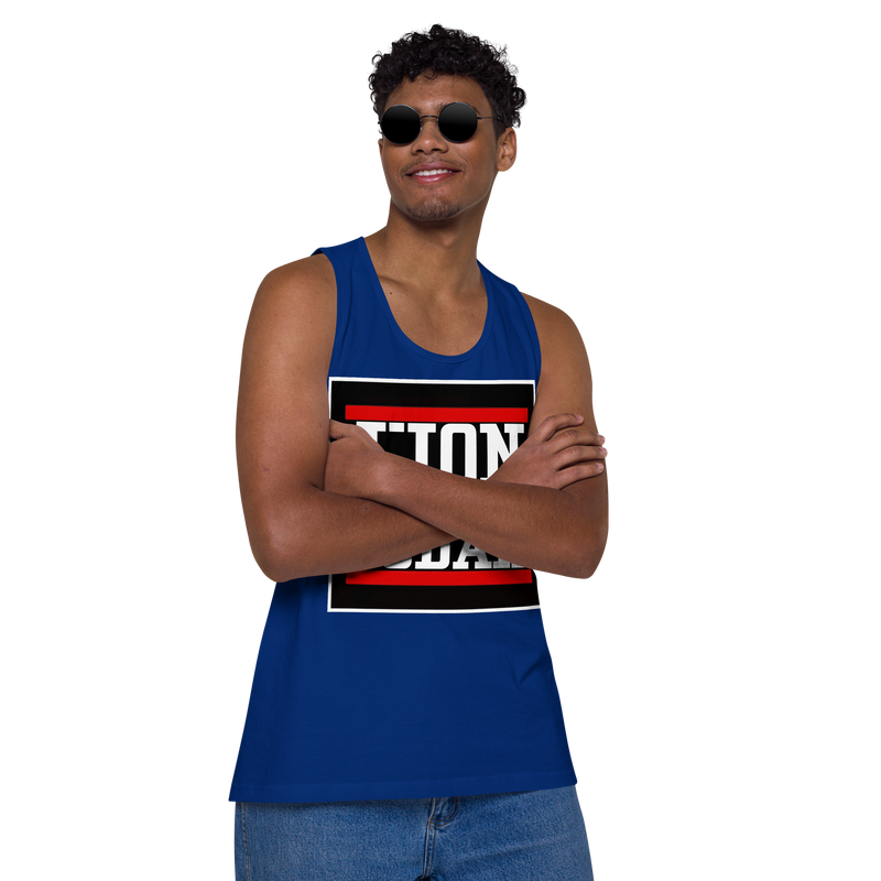 Lion of Judah logo Design Men’s premium tank top