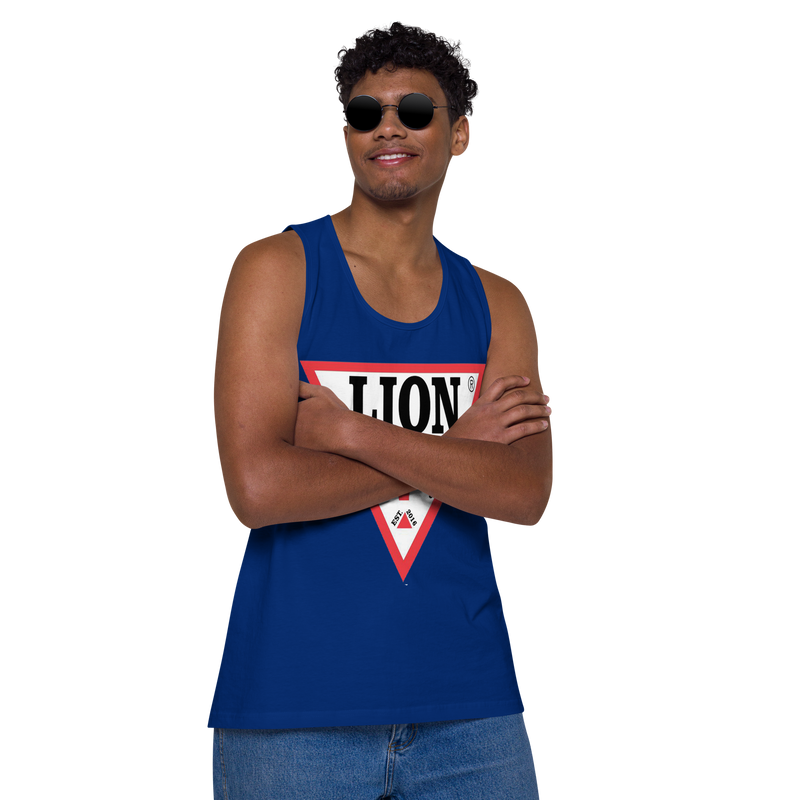 Lion Of Judah Spinoff Of Guess Design Men’s premium tank top