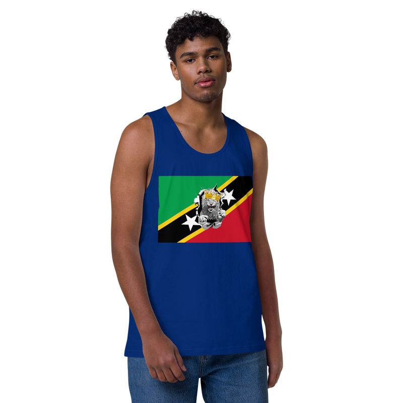 West Indian Lion of Judah Men’s premium tank top