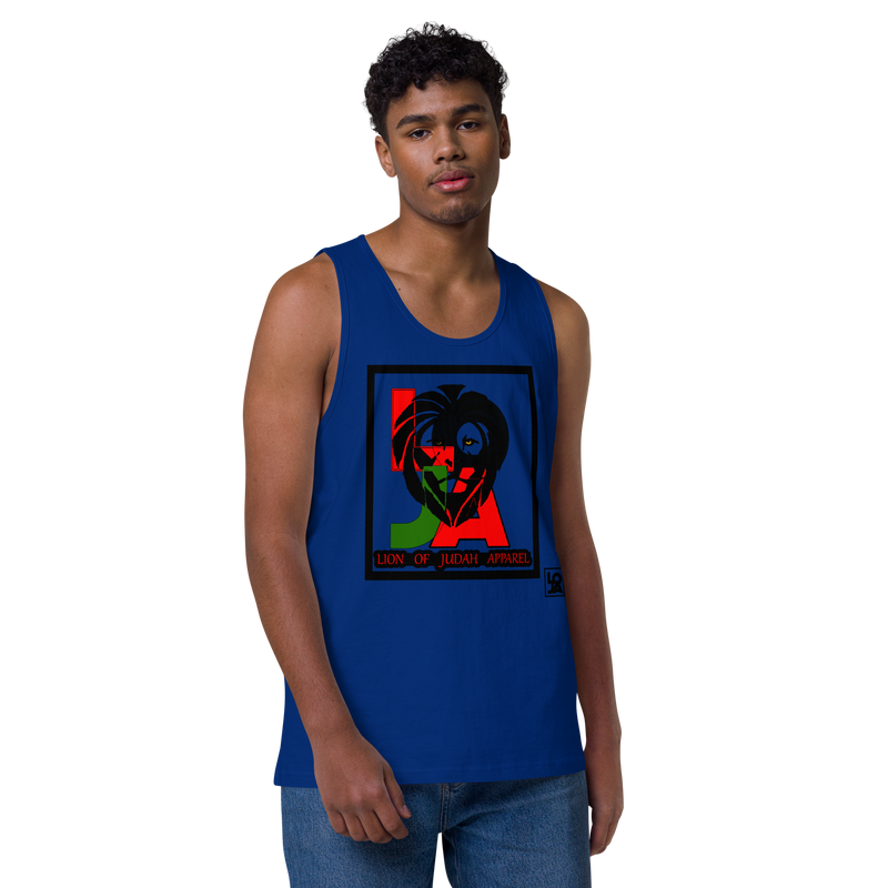 Lion Of Judah (L.O.J.A) Design Men’s Premium Tank Top