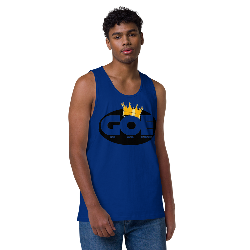 God Over Everything Design Men’s Premium Tank Top