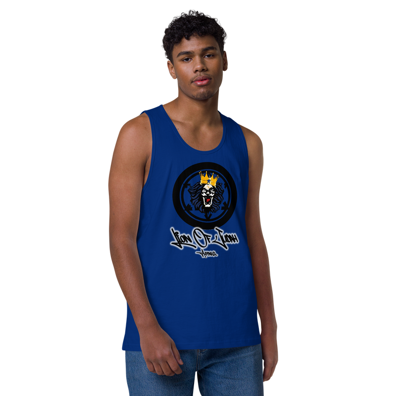Lion Of Judah Apparel Lion Design Men’s Premium Tank Top