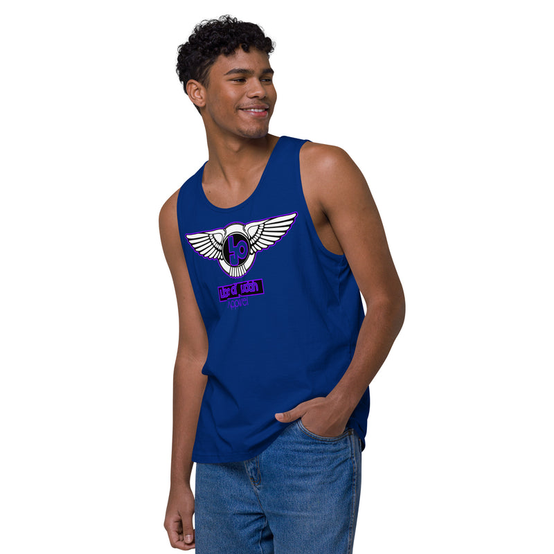 Lion Of Judah Purple Design logo Men’s premium tank top