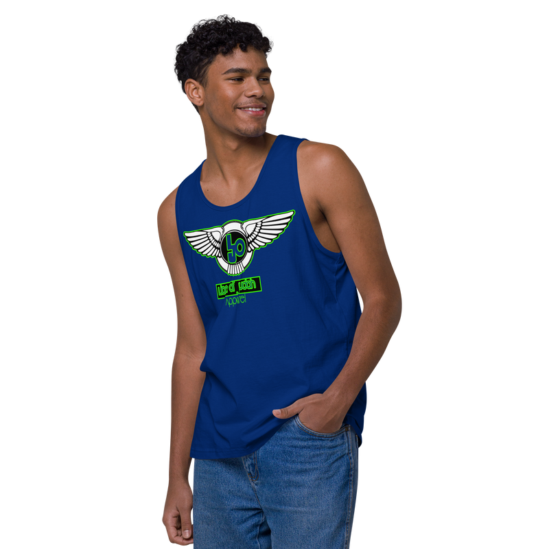 Lion Of Judah Green Design logo Men’s premium tank top