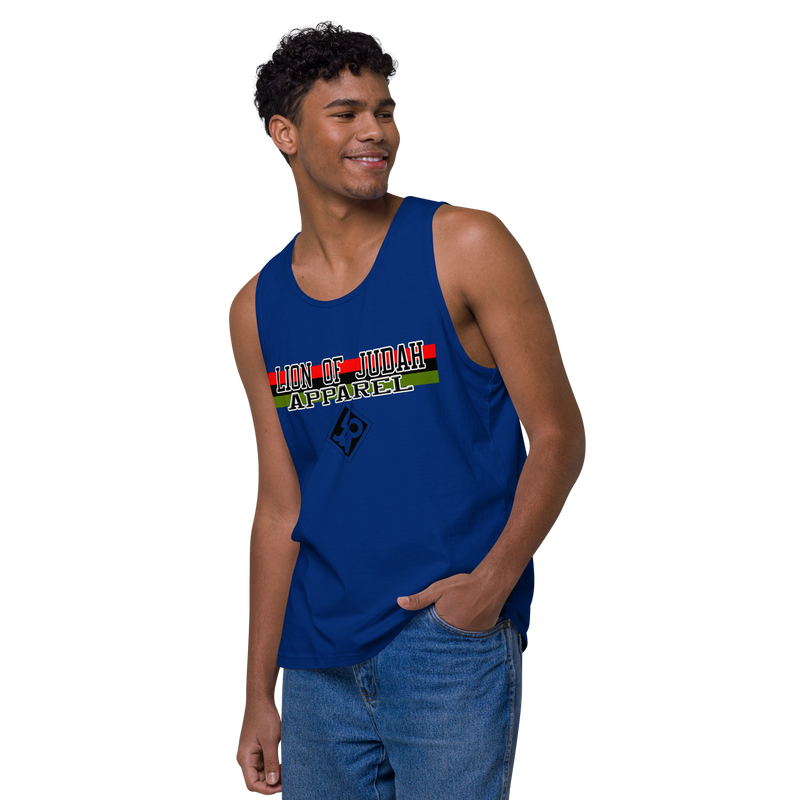 Lion Of Judah Apparel Brand Design Men’s premium tank top