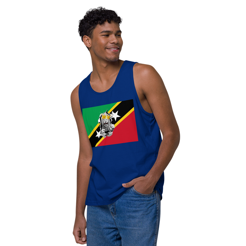 West Indian Lion of Judah Men’s premium tank top