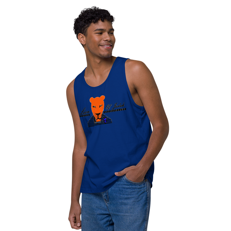 Lion Of Judah Men’s premium tank top