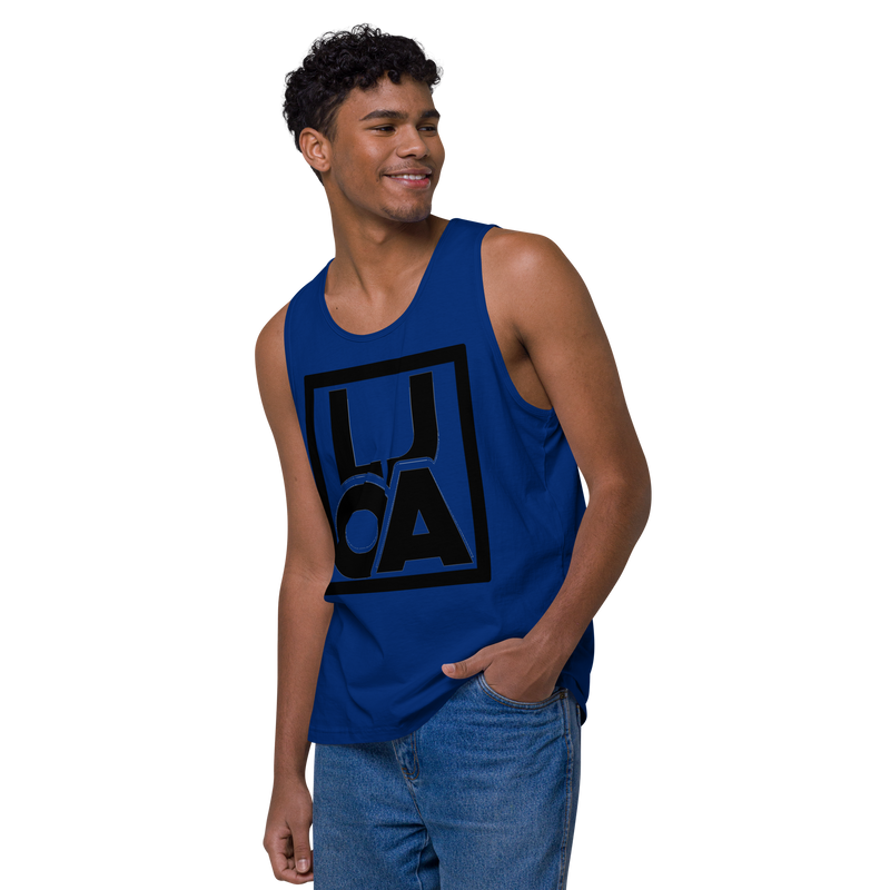 Lion Of Judah Apparel Black new logo Men’s Premium Tank Top