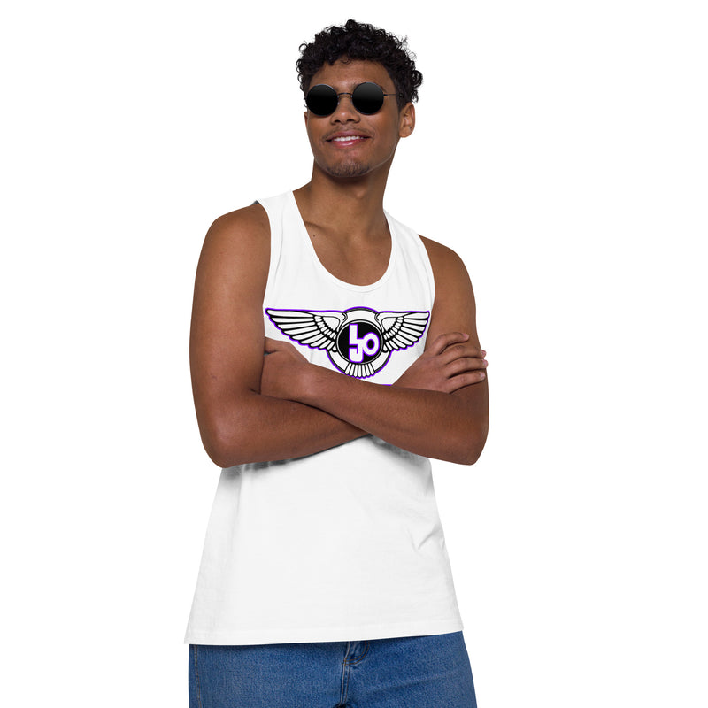 Lion Of Judah Purple Design logo Men’s premium tank top