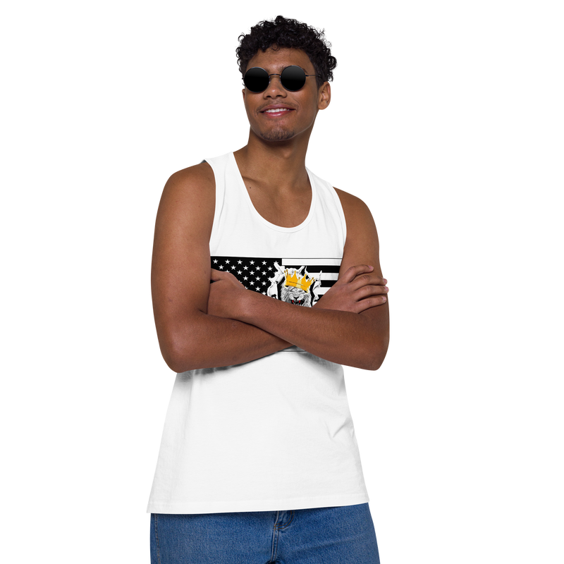 Lion Of Judah Flag Design Men’s premium tank top