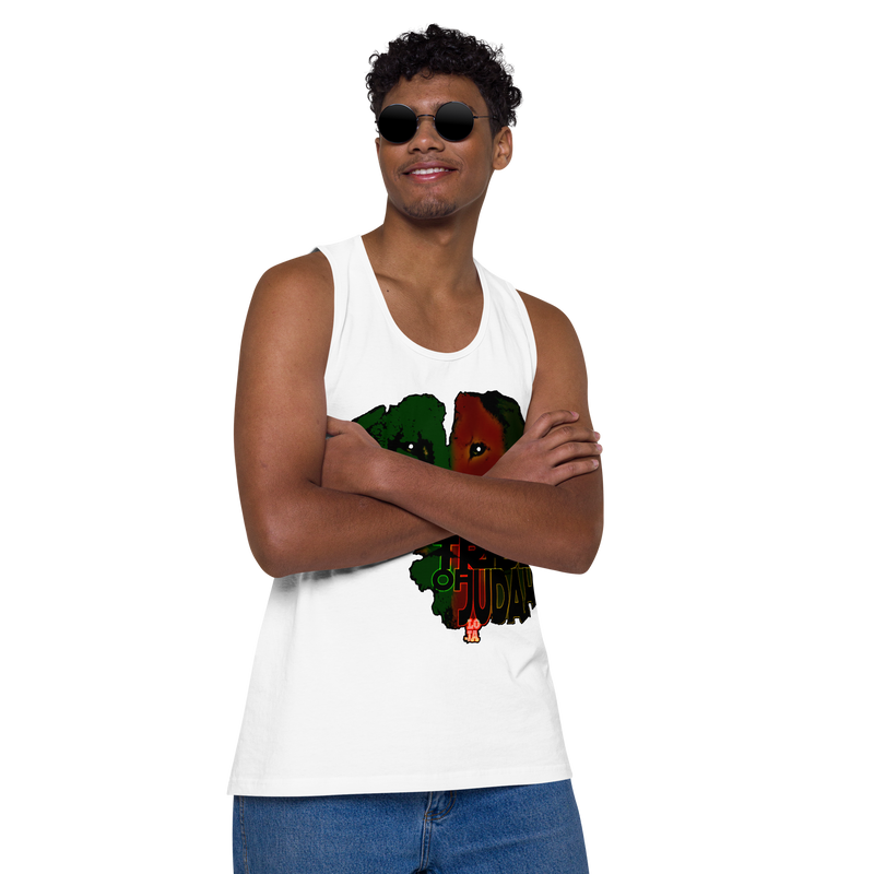 Tribe Of Judah Lion Design Men’s premium tank top