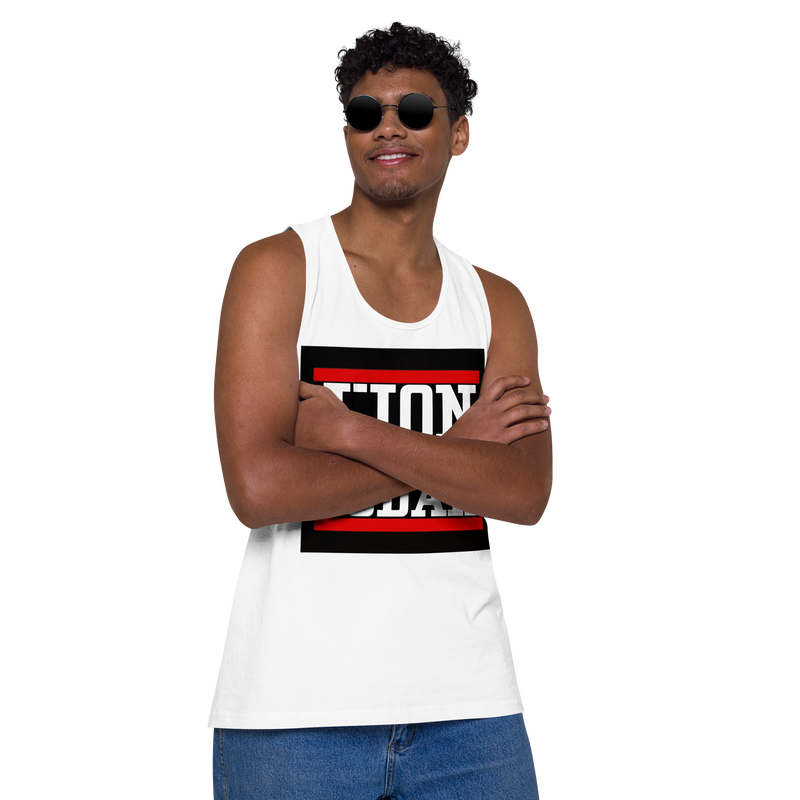 Lion of Judah logo Design Men’s premium tank top