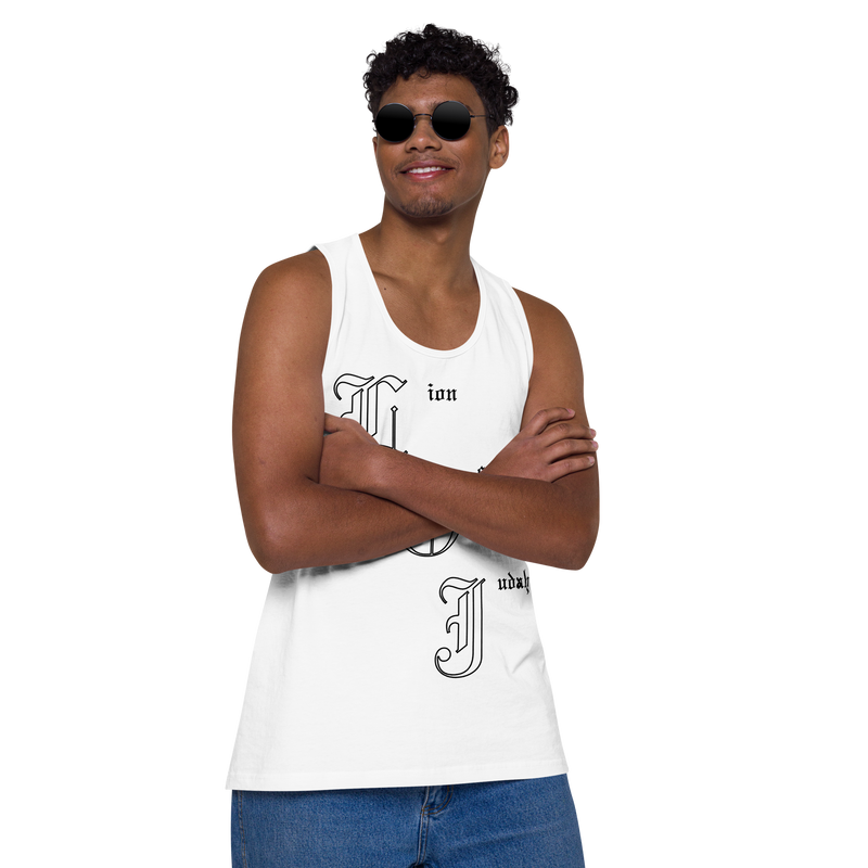 Lion Of Judah letters Design Men’s premium tank top