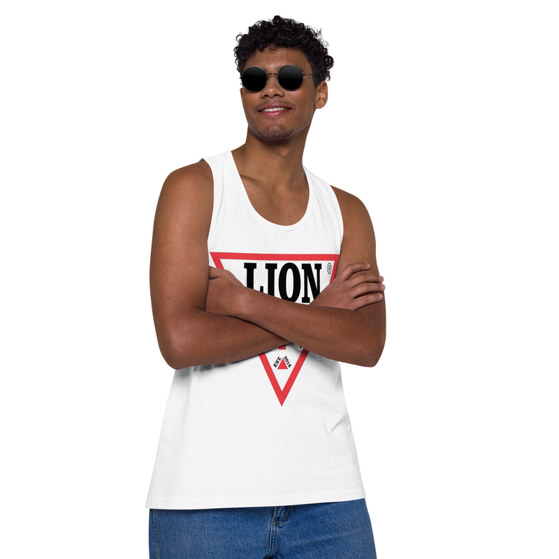 Lion Of Judah Spinoff Of Guess Design Men’s premium tank top