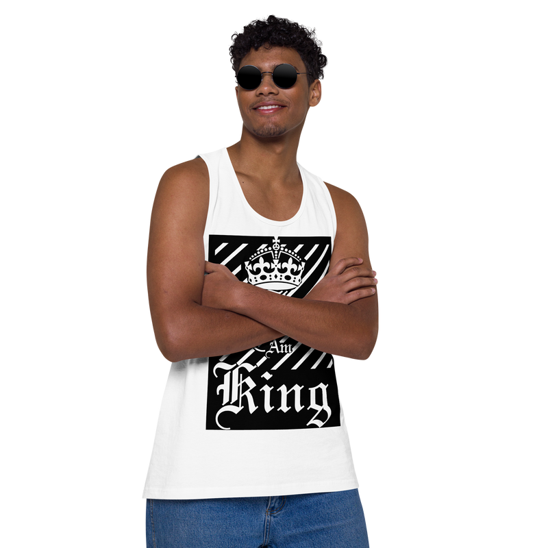 I am King Men’s premium tank top