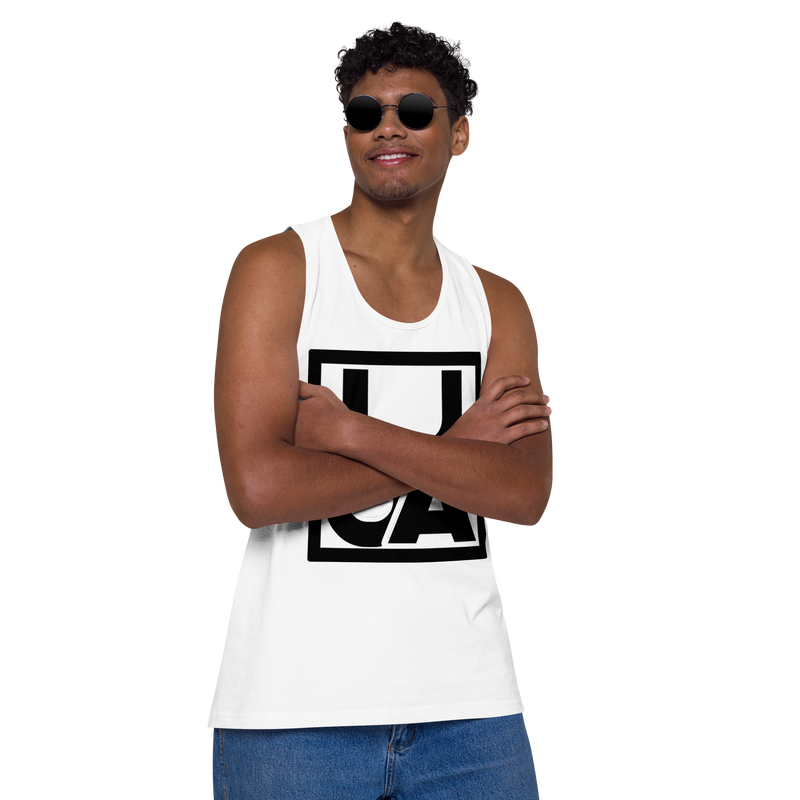 Lion Of Judah Apparel Black new logo Men’s Premium Tank Top