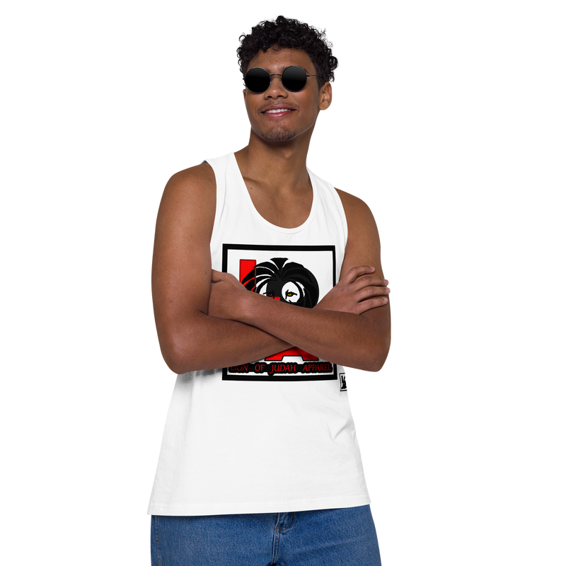 Lion Of Judah (L.O.J.A) Design Men’s Premium Tank Top