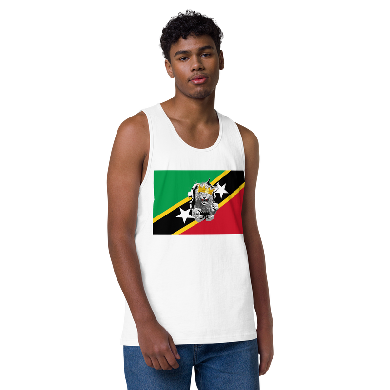 West Indian Lion of Judah Men’s premium tank top